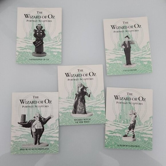 Franklin Mint Wizard of Oz 19 COA BOOKLETS CARDS Sculptures BOX Vintage 80s Rare - Picture 14 of 16